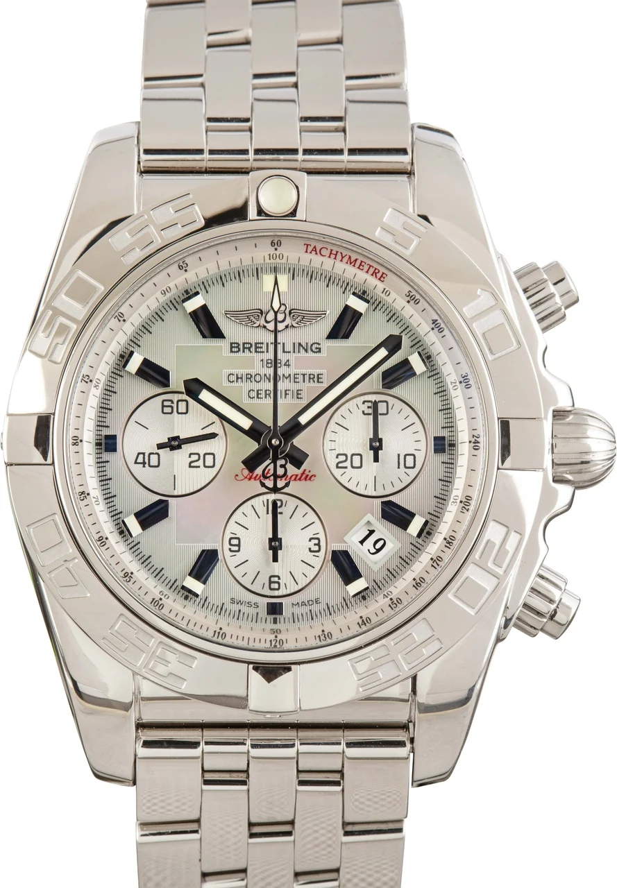 Breitling Chronomat 44 Mother Of Pearl Dial AB011012/G685 kol saati