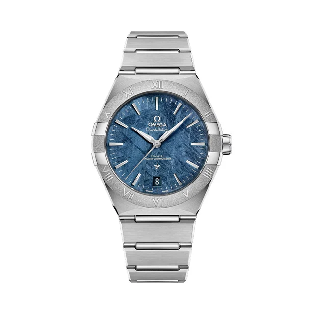 OMEGA Constellation 41mm - Blue Meteorite on Bracelet O13130412199003 kol saati