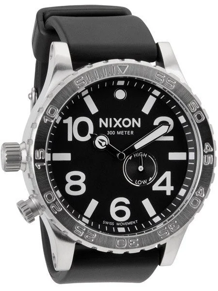 Nixon Watch with Tide High - Low Meter and Left Side Crown #A058-000 kol saati