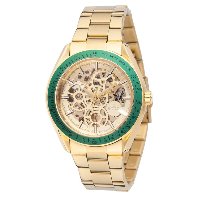 Invicta Objet D Art Excelsior Automatic Watch w/ Skeleton Dial - 43mm, Gold (69453) kol sa