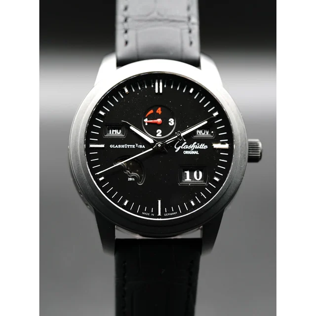 Glashutte Original Glashutte Senator Perpetual Calendar 42mm Automatic in Black Ceramic Bl
