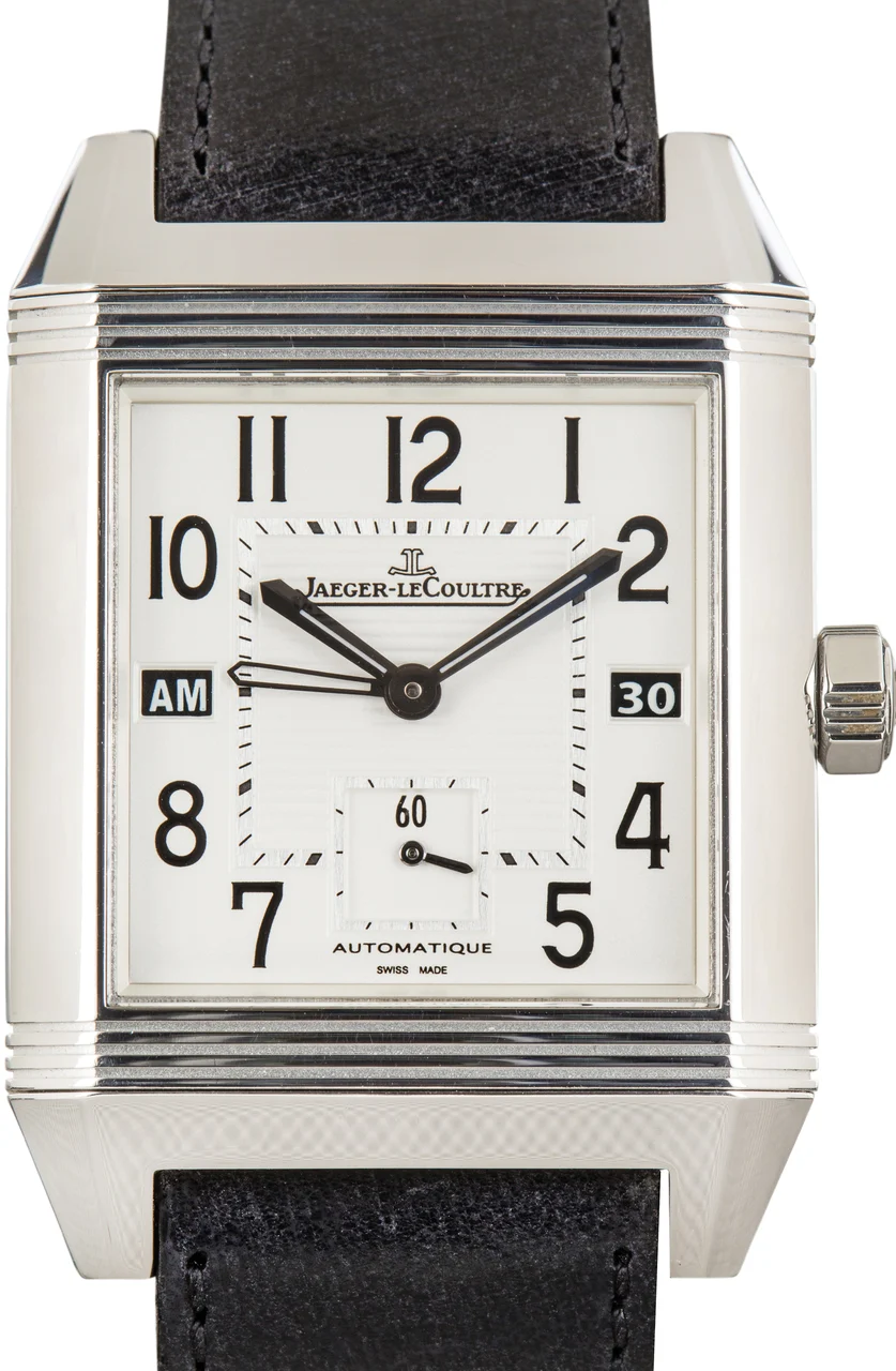 Jaeger-Lecoultre Reverso Squadra Hometime Ref Q7008420 Silver Dial 50.5 mm kol saati