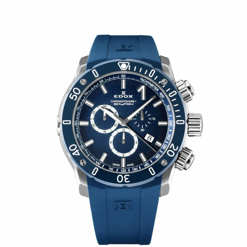 EDOX Chronorally 10221-3BU3-BUIN3 45 mm kol saati