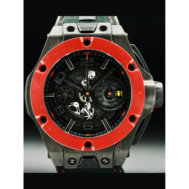 Hublot Big Bang Ferrari Unico Carbon Red Ceramic 210000038762 kol saati