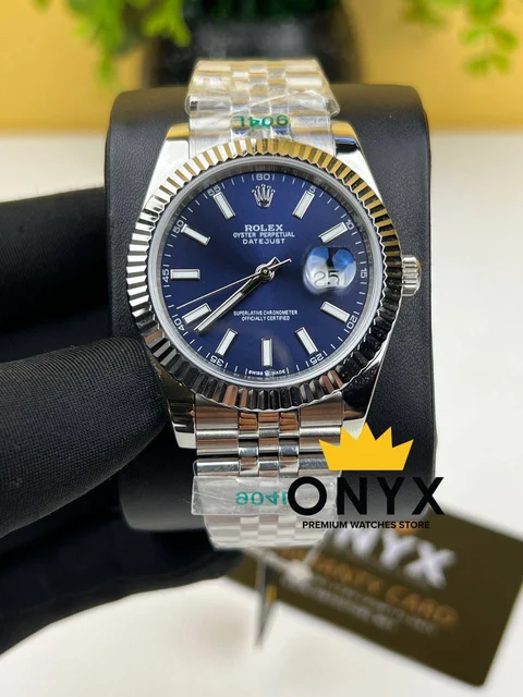 Rolex Date just Dark Blue Dial 41mm – Automatic Movement kol saati