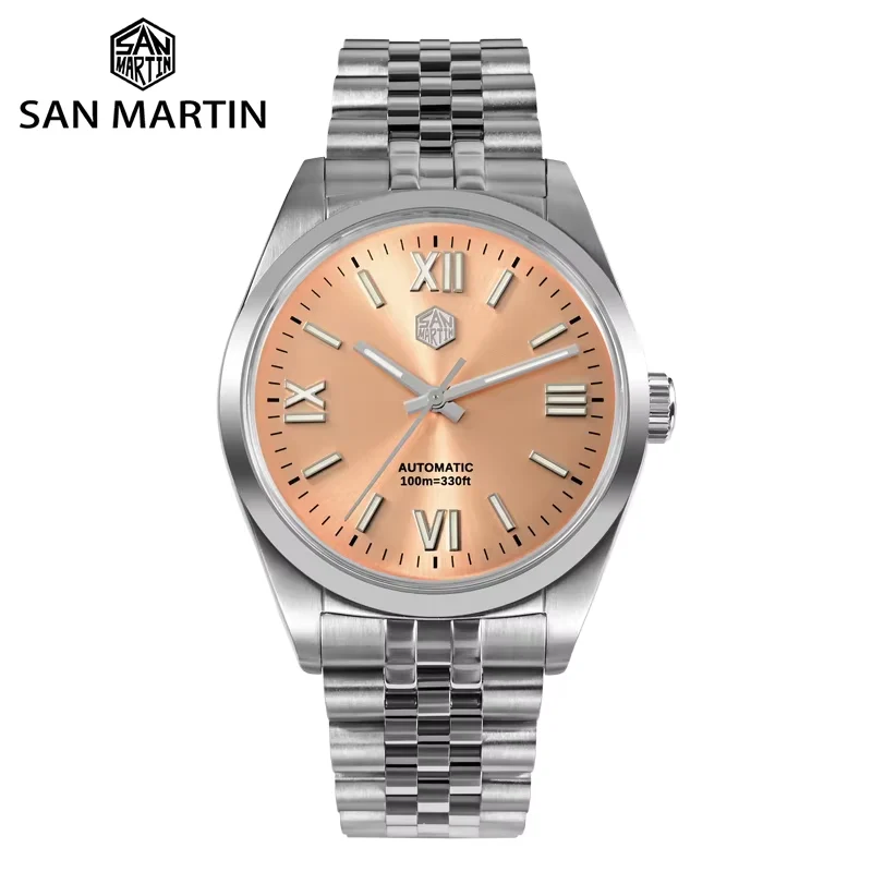 San Martin Luxury Men Dress Watch YN55 Roman Numeral San Martin 38.5mm Luxury Men Dress Watch YN55 Roman Numeral 39 mm kol saati