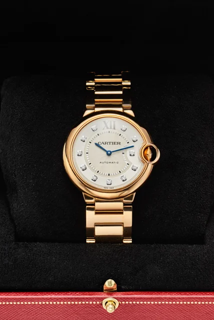 Cartier CARTIER REF WE902026 BALLON BLEU 18K PINK GOLD BRACELET WRISTWATCH WITH DIAMOND IN