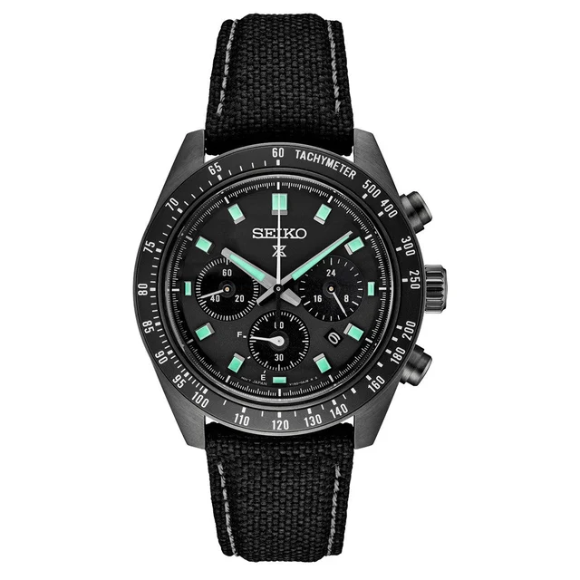 Seiko Prospex Black Series Speedtimer Solar Chronograph #SSC923 kol saati