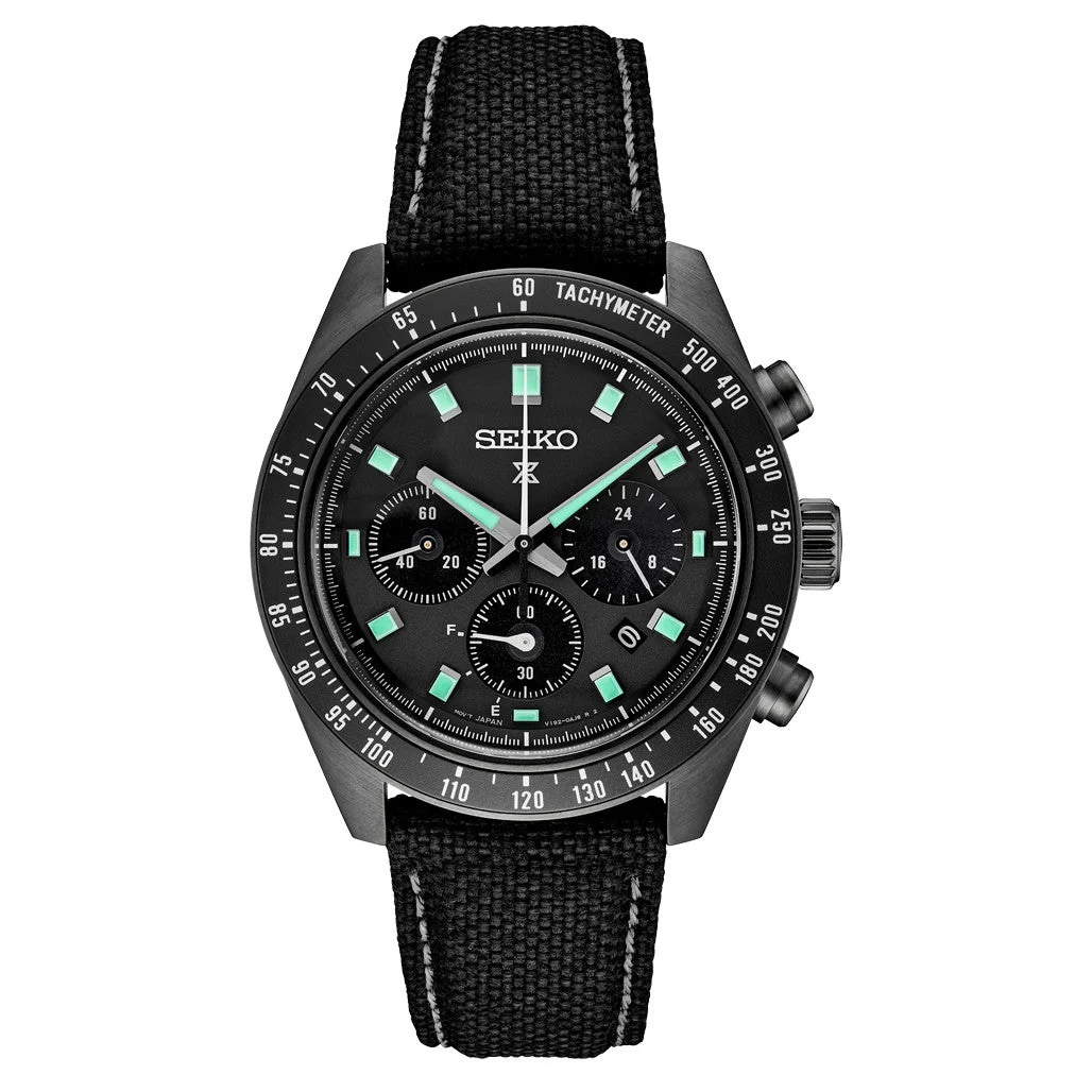 Seiko Prospex Black Series Speedtimer Solar Chronograph #SSC923 kol saati