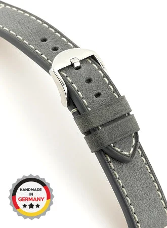 RIOS Vintage Leather Westminster - Stone Grey - Vintage Leather 17303/RI kol saati