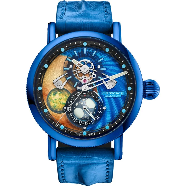 ChronoSwiss Space Timer Deep Space Limited Edition CH-9346.2-BLBL 44 mm kol saati