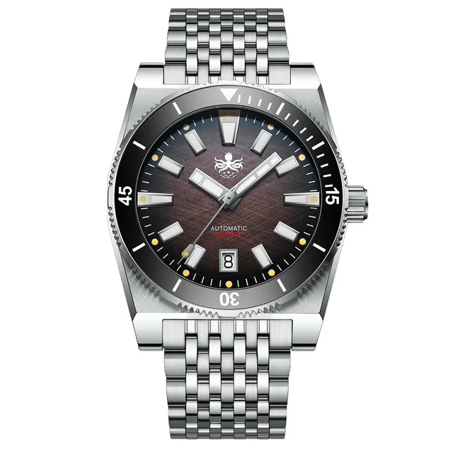 Phoibos Narwhal 300M Automatic Diver with Brown Dial #PY037D kol saati
