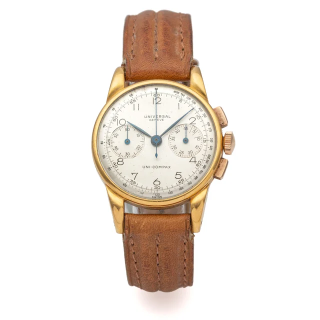 Universal UNIVERSAL, REF. 22291, UNI- COMPAX, THICK LUGS, GOLD PLATED kol saati
