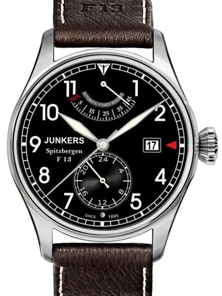 Junkers Spitzbergen F13, 26-Jewel Automatic Power Resverve Watch, Sapphire Crystal #6160-2