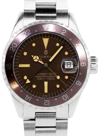 Steinhart Ocean 39 GMT Concorde Steel - Gnomon Exclusive 103-1391/ST/SS kol saati