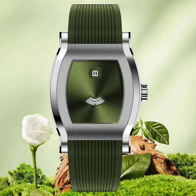 Tandorio Fashion Square Watch Specht & Söhne Seagull ST1721 Jump Hour Automatic Sapphire M