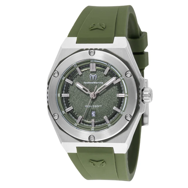 Technomarine Coral Legacy Watch - 36mm. Olive Green (TM-416054) kol saati