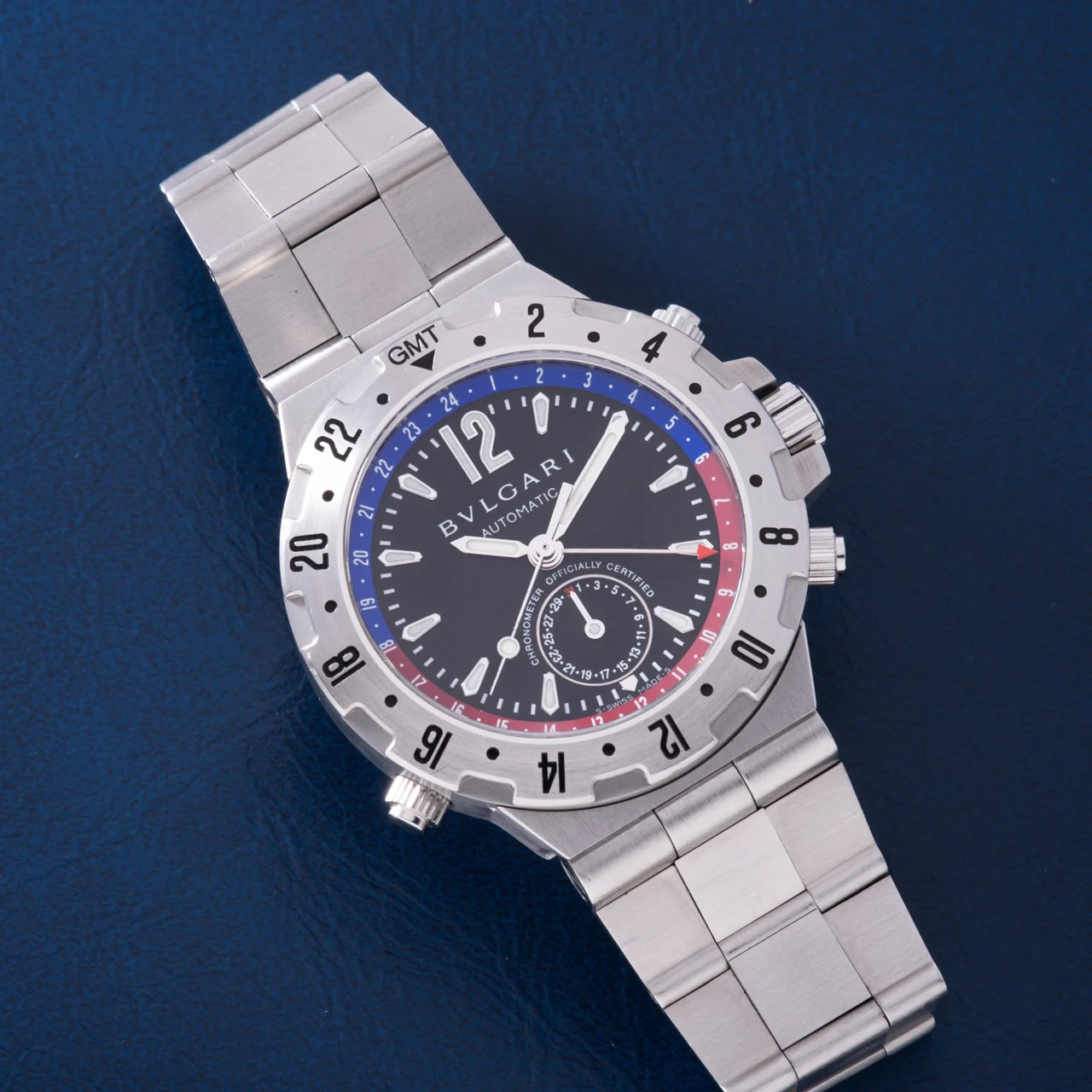 Bulgari Diagono 40993120 40 mm kol saati