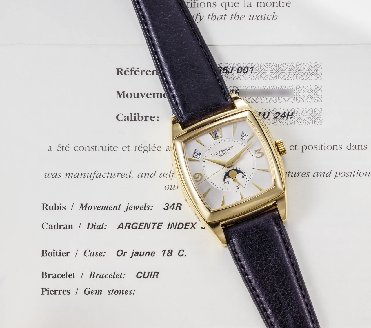 Patek Philippe PATEK PHILIPPE REF. 5135J; ANNUAL CALENDAR, 18K YELLOW GOLD kol saati