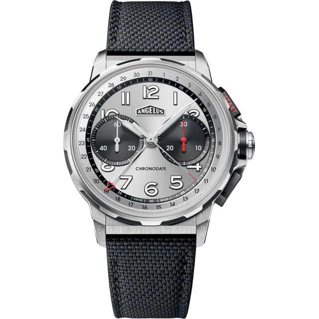 Angelus Chronodate Titanium Magnetic Silver 0CDZF.A01A.K009H kol saati