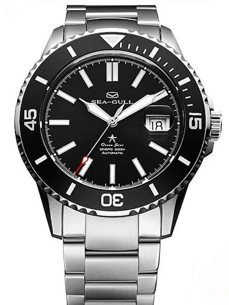 Sea-Gull Ocean Star Automatic Dive Watch with Sapphire Crystal #816.523blk kol saati