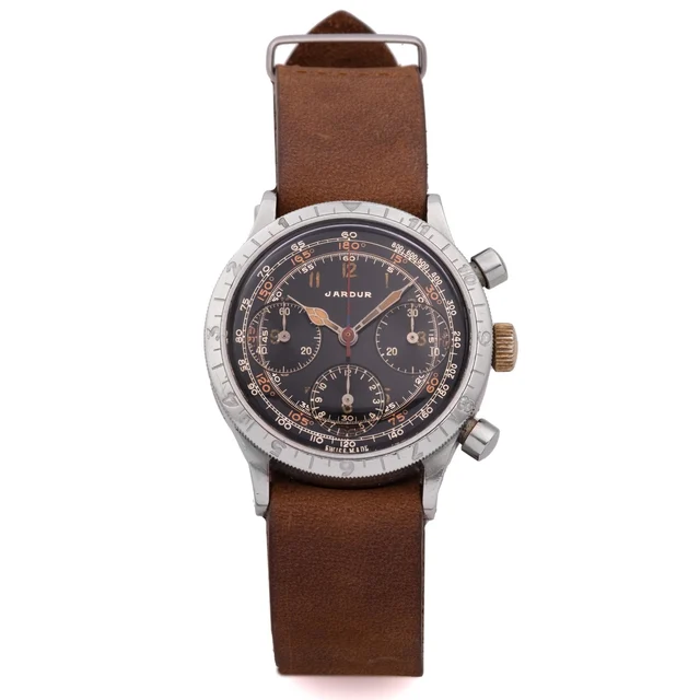 Jardur/Pilgrim JARDUR/PILGRIM, REF. 960 BEZELMETER CHRONOGRAPH, 1ST EXECUTION, STEEL kol s