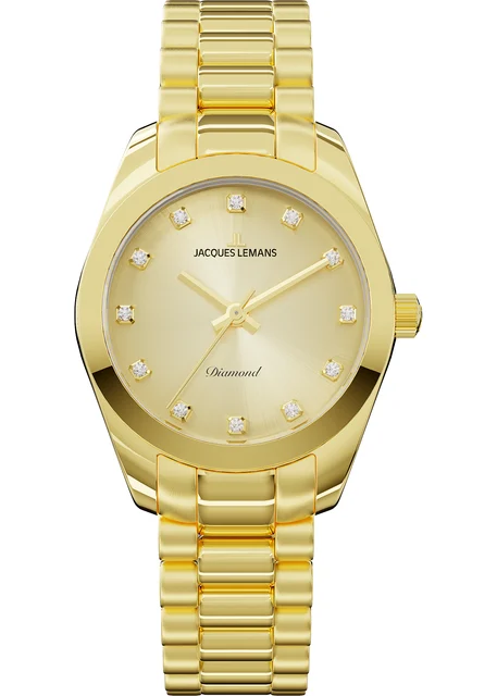 Jacques Lemans Diamond Watches D-10D kol saati