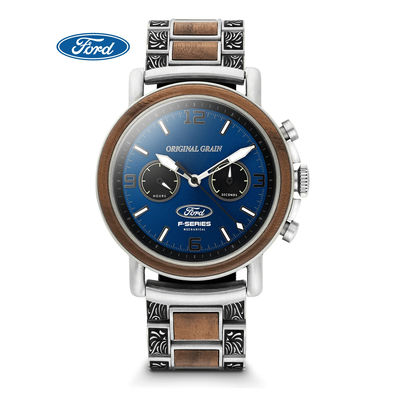 Original Grain Ford OG-CH2-FORD-SLV 44 mm kol saati
