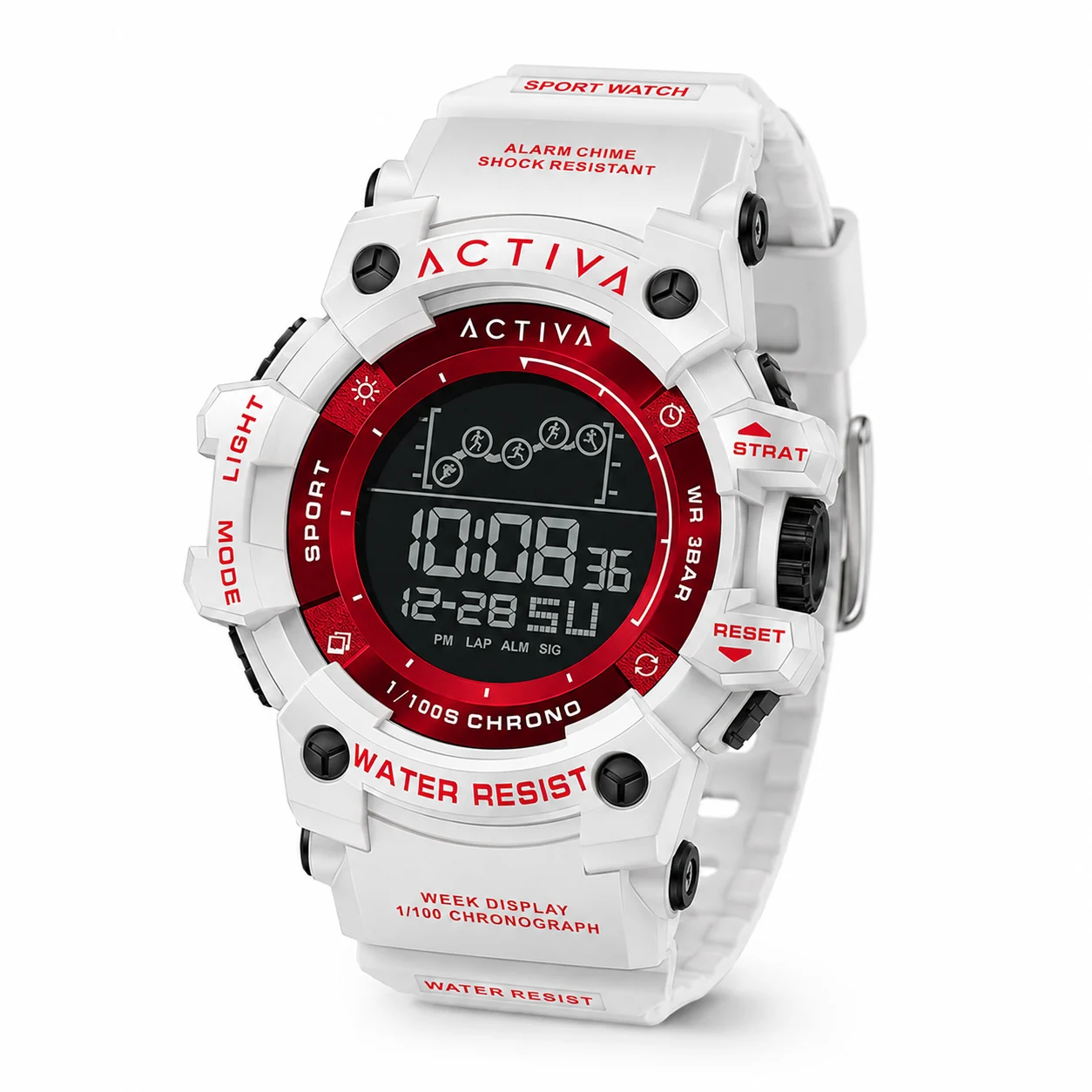 Activa Summit X Invicta Digital Watch - 50mm. White (ACW8082-016) 50 mm kol saati