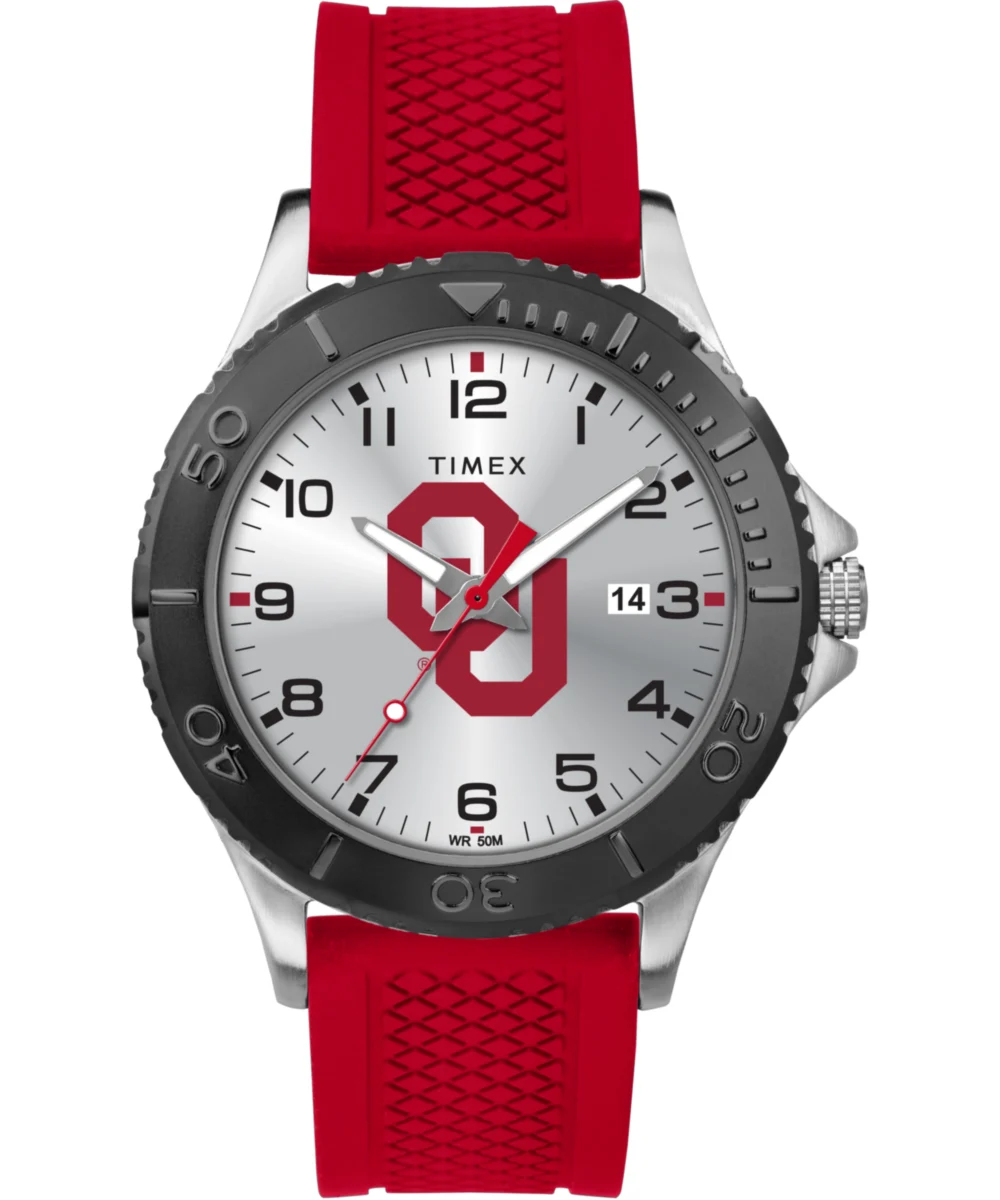 Timex Gamer Red Oklahoma Sooners TWZUOKLMF 42 mm kol saati