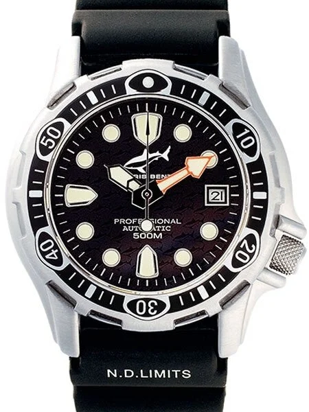 Chris Benz meter Automatic Dive watch with Sapphire Crystal #CB-500-S-KBS 39 mm kol saati