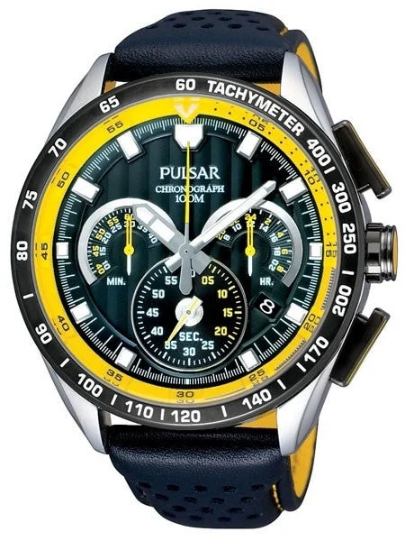 Pulsar Quartz Chronograph Watch with Stopwatch and 24-Hour Sub-Dial #PU2007 kol saati