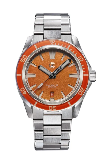 Zelos Swordfish 42mm SS 'Spark' kol saati