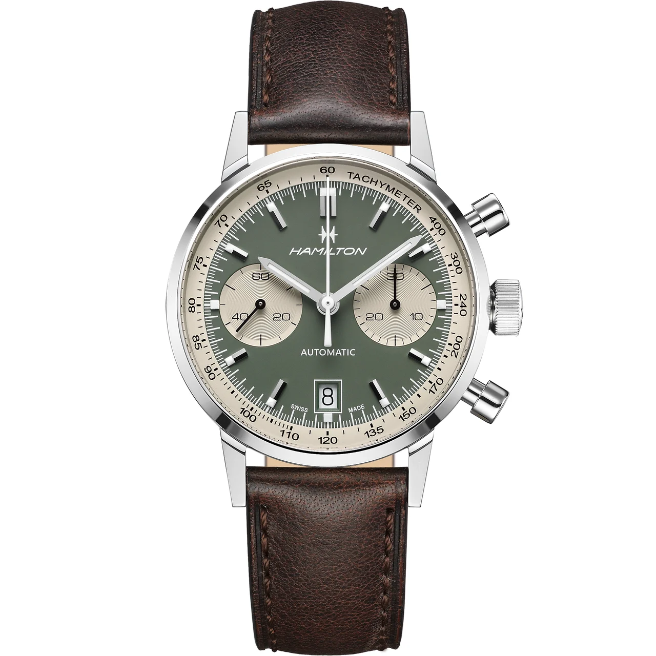 Hamilton American Classic Intra-Matic Auto Chrono 40mm H38416560 40 mm kol saati