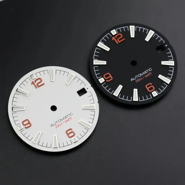 Tandorio Quality Sea 600m Style Watch Dial With C3 Bgw9 Green Blue Luminous For Nh35 Nh36