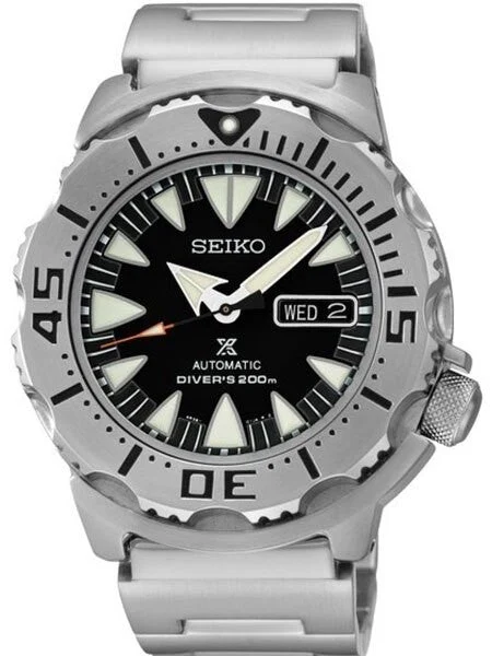 Seiko Generation Black Monster with new 24-Jewel Automatic Movement #SRP307K1 kol saati
