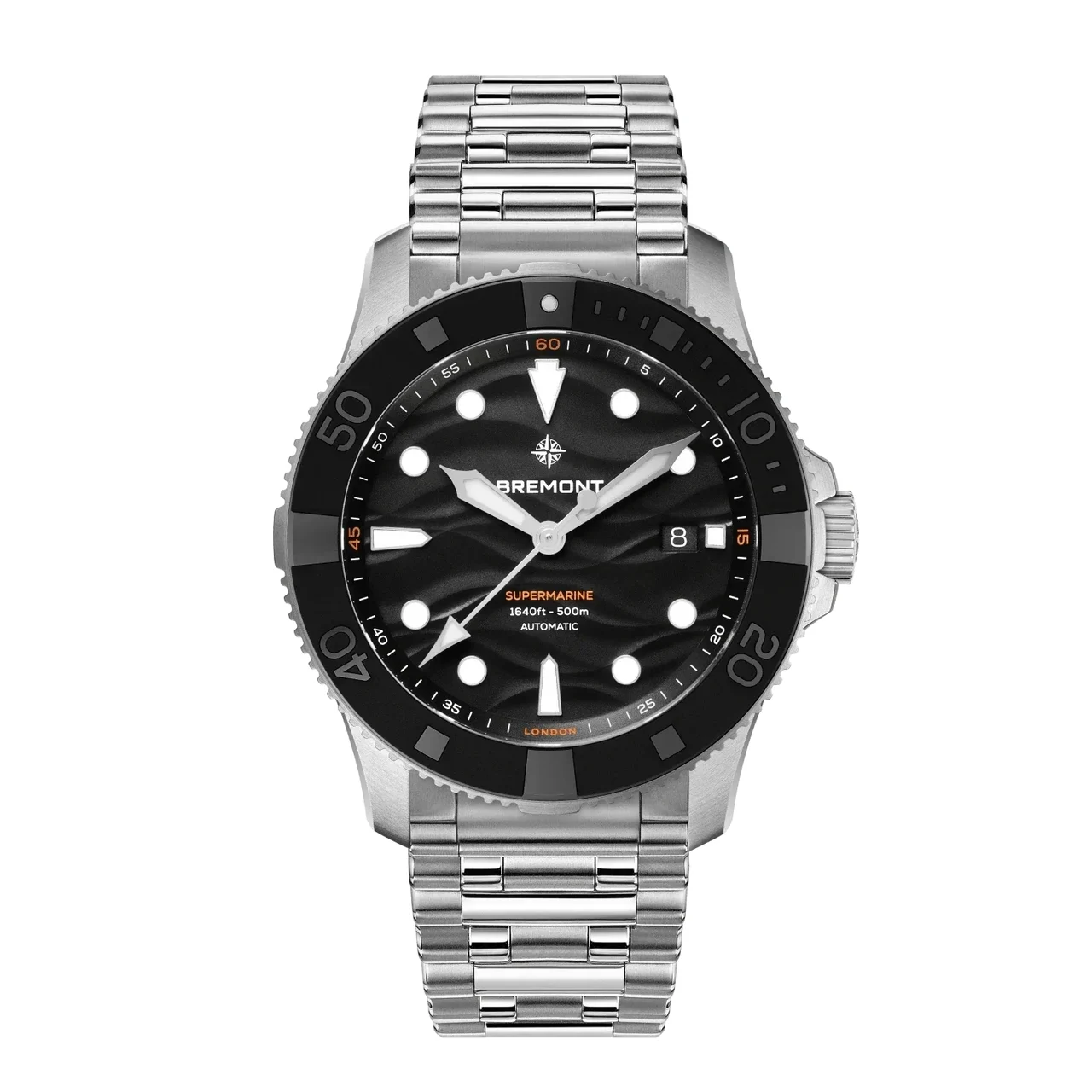 Bremont Supermarine SM43-DT-SS-BK-B 43 mm kol saati