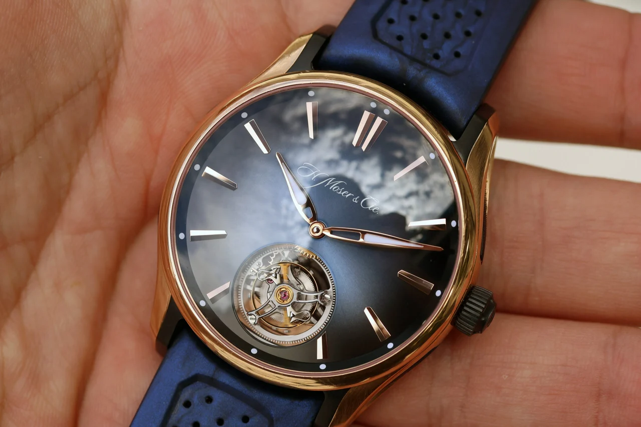 H. Moser & Cie. - Moser & Cie. Pioneer Tourbillon ref. 3804-0900 “Red Gold H. Moser & Cie. Pioneer Tourbillon ref. 3804-0900 “Red Gold 43 mm kol saati