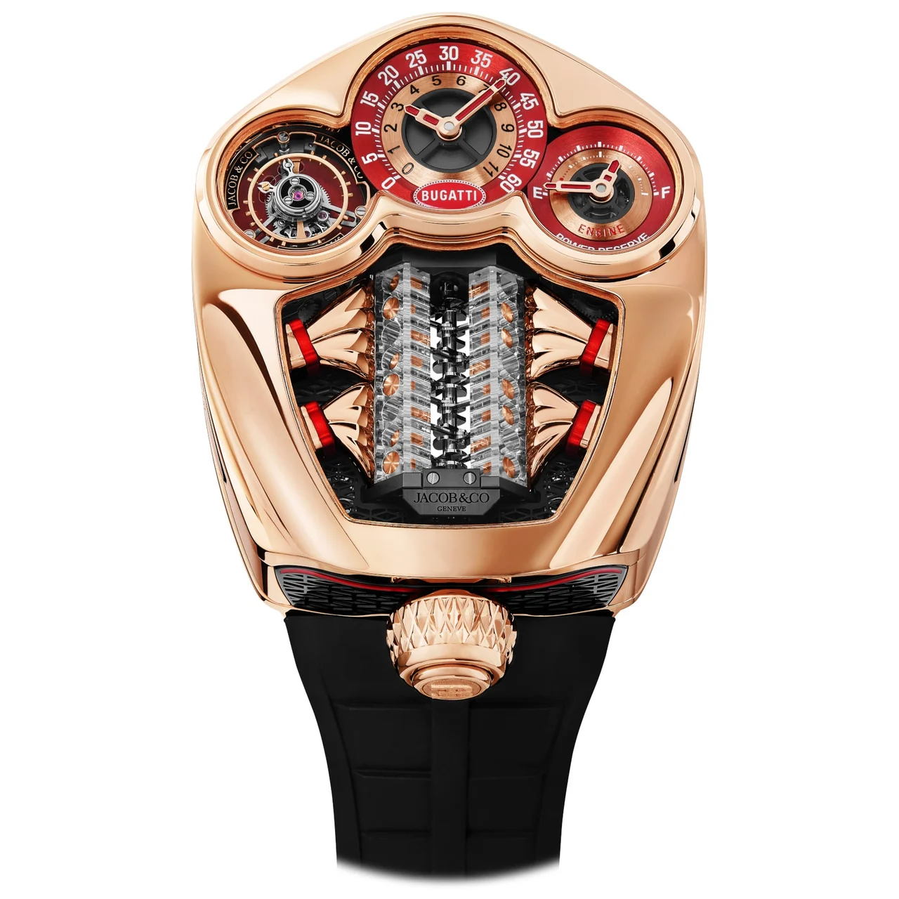 Jacob & Co. Jacob & Co. Bugatti Tourbillon Rose Gold BU300.40.AA.AA.A kol saati