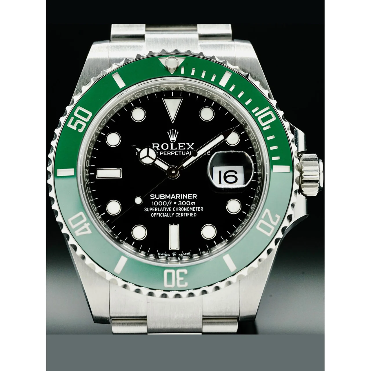 Rolex Kermit Submariner Date 210000055629 41 mm kol saati