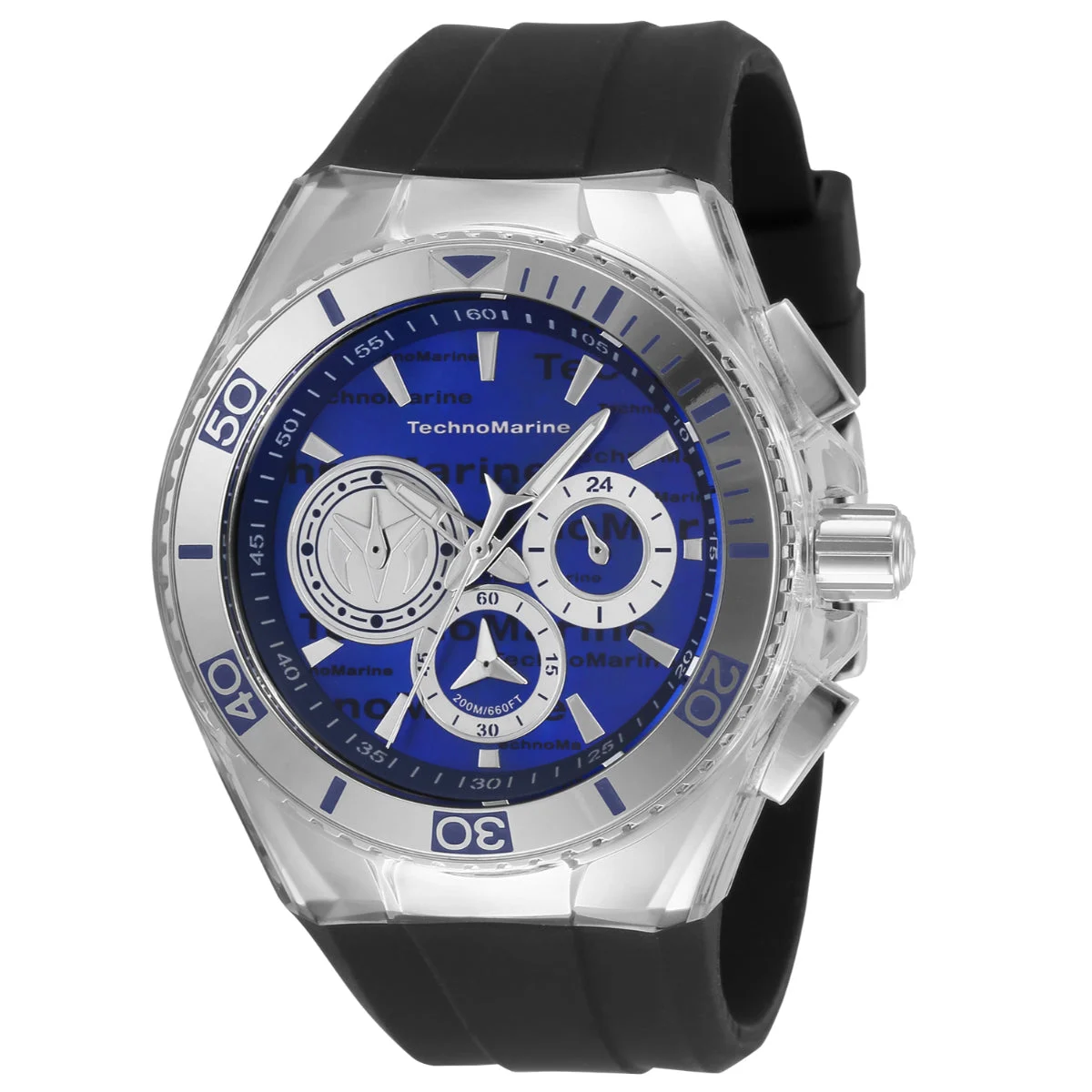 Technomarine Cruise California Watch w/ Mother of Pearl Dial - 46.65mm, Black (TM-120024) kol saati