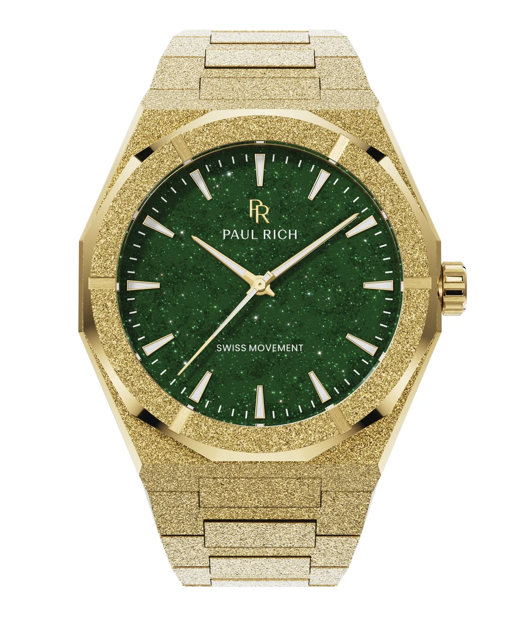 Paul Rich Frosted Star Dust II PR99II - Gold Green 43 mm kol saati