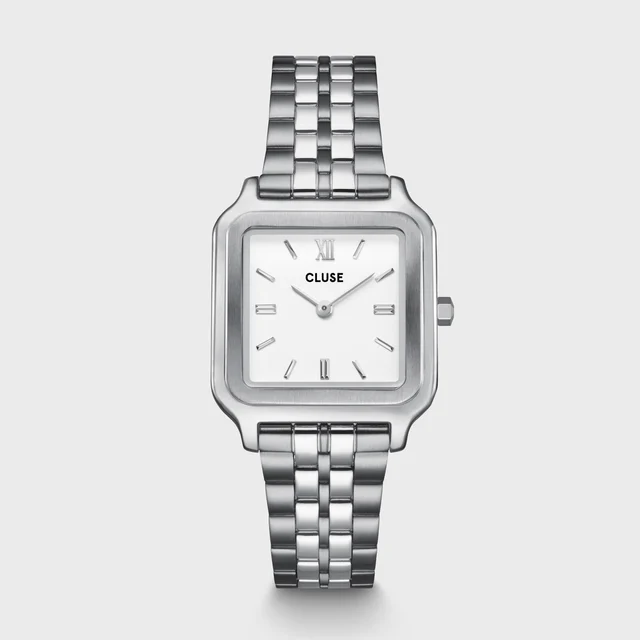 CLUSE Gracieuse Watch Steel, White, Silver Colour CW11907 kol saati