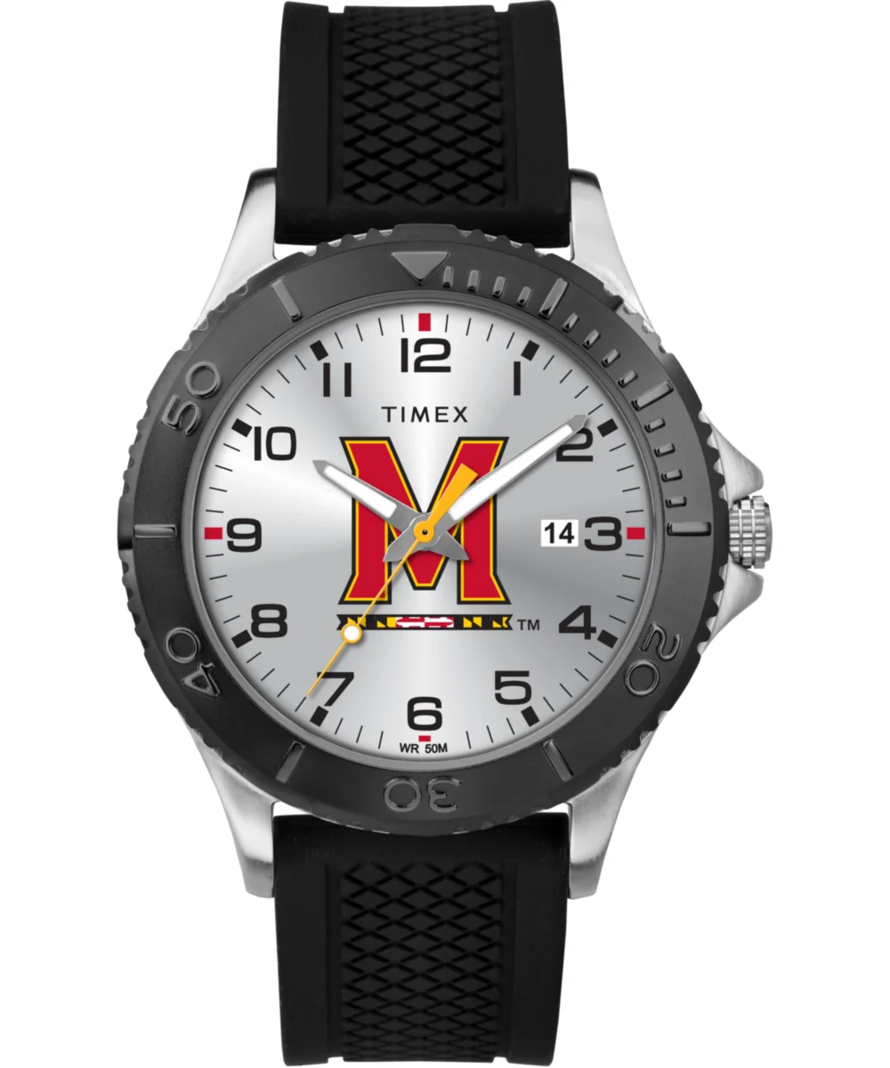 Timex Gamer Black Maryland Terrapins TWZUMARMD 42 mm kol saati