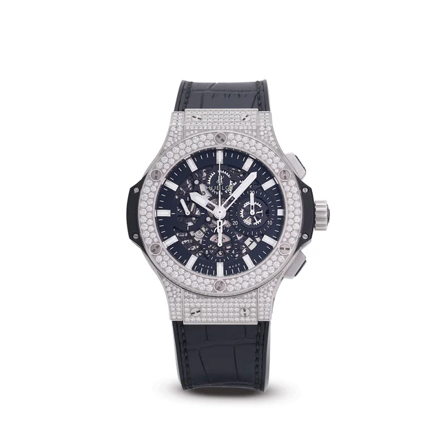 Hublot HUBLOT, REF. 311.SX.1170.GR.1704, BIG BANG AEROVAN, STEEL AND DIAMONDS kol saati