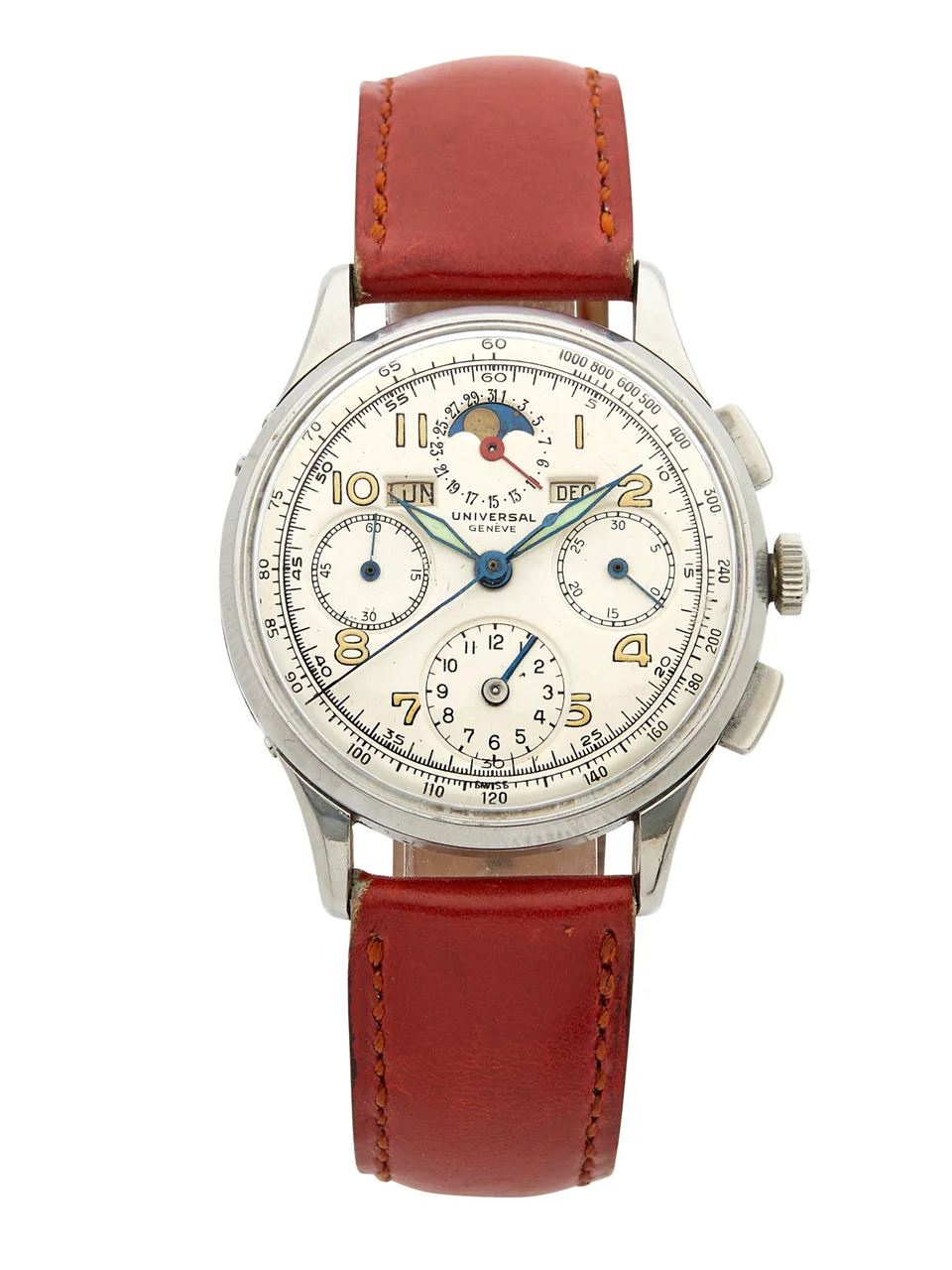 Universal UNIVERSAL REF. 22539, TRI-COMPAX STAINLESS STEEL kol saati