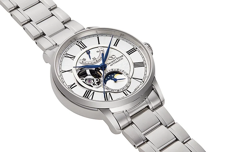 Orient Star Mechanical Moon Phase RE-AY0102S 41 mm kol saati