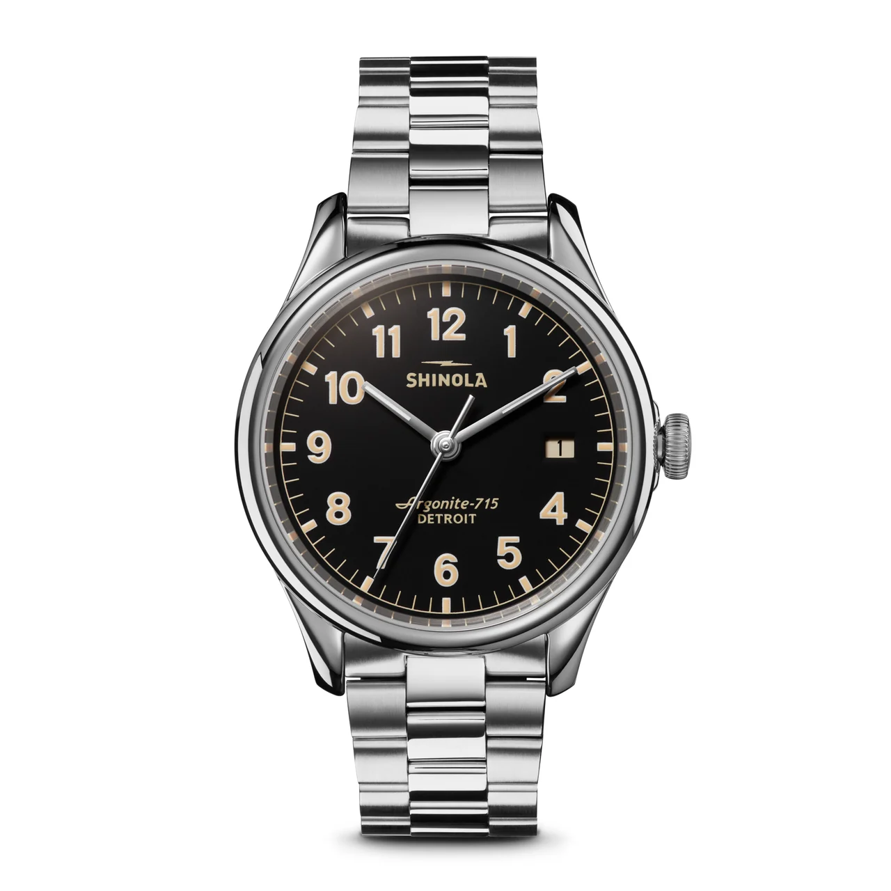 Shinola Vinton S0120141278-1-Blk-38-USA 38 mm kol saati
