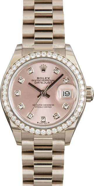 Rolex Datejust 279139 Pink Diamond Dial kol saati
