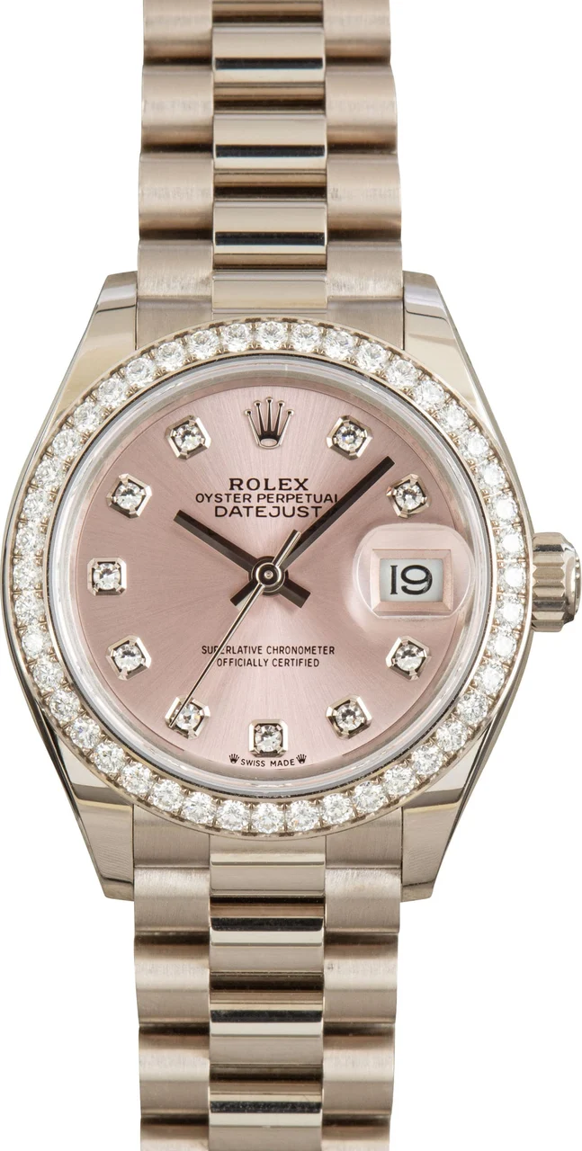 Rolex Datejust 279139 Pink Diamond Dial kol saati